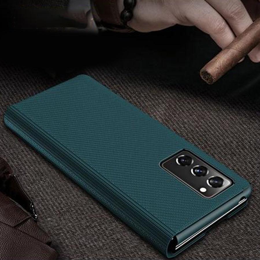 AIBEX Flip Cover for Samsung Galaxy Z Fold 5 Premium Leather Case - Aibex